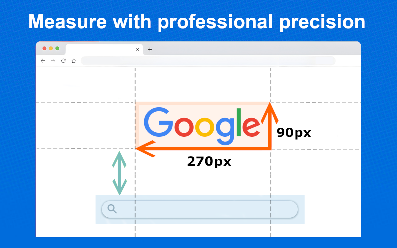 Screen Ruler measuring website elements